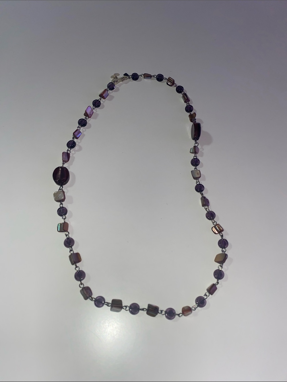Purple Beaded Necklace